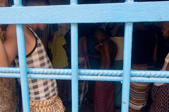 Inside one of the cells at the baidoa Central Prison. - ICRC/Feisal Mukhatar