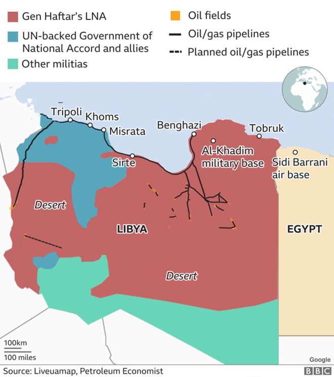 Map of Libya