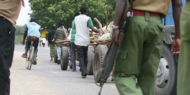 A police officer on patrol in Garissa. PHOTO | FILE | NATION MEDIA GROUP